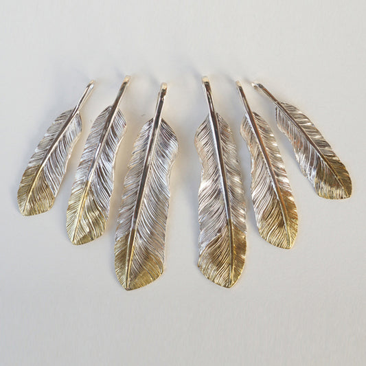Gold Tip Red-tailed Hawk Feather