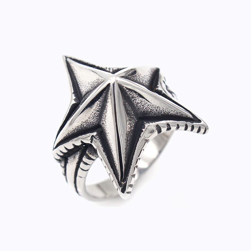 星星 3D海星 C★S 風格戒指 R2001 (L1)