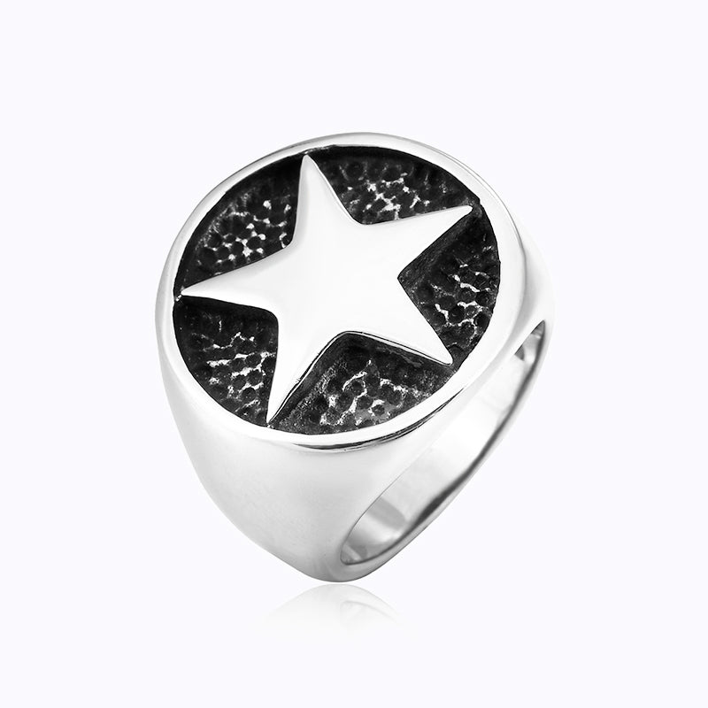 C★S風格 Signet 星星印台戒指 R2002