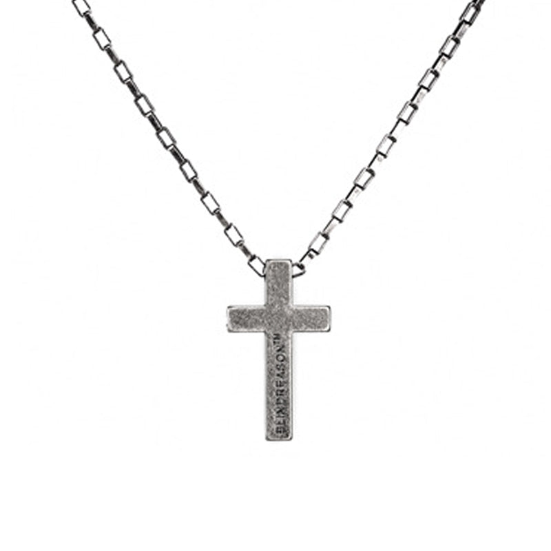 Stainless Steel Cross Pendant Antique Finished Necklace