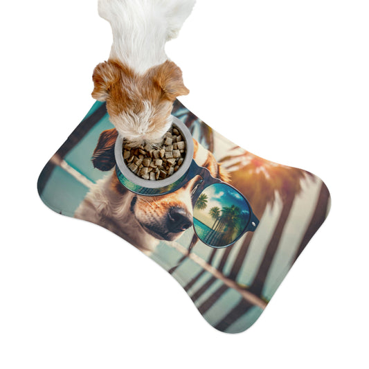 Summer Vacation Dog Mat, Feeding Mat