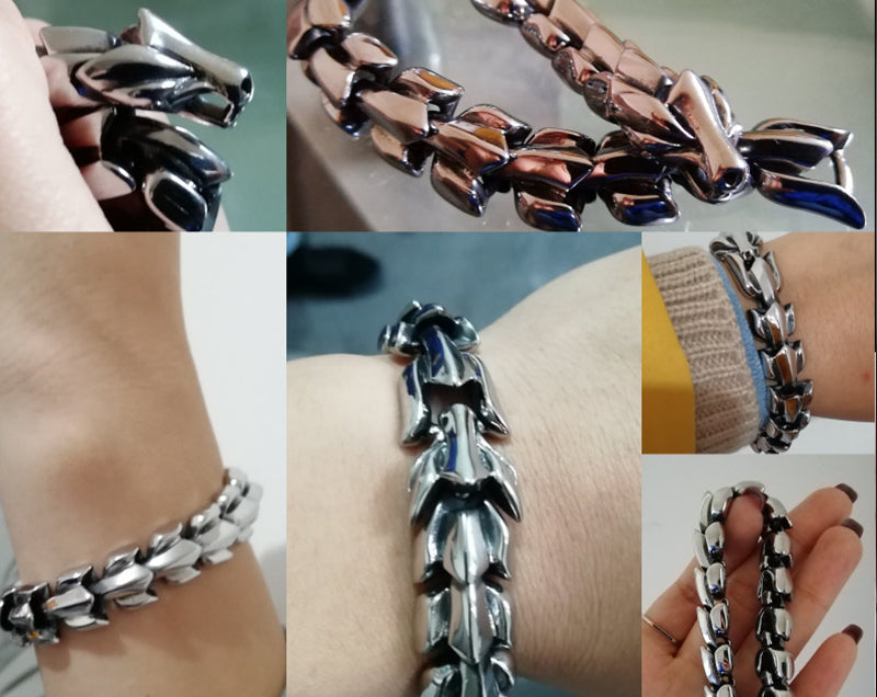 Jörmungandr Scale Bracelet, the Midgard Serpent - Stainless Steel
