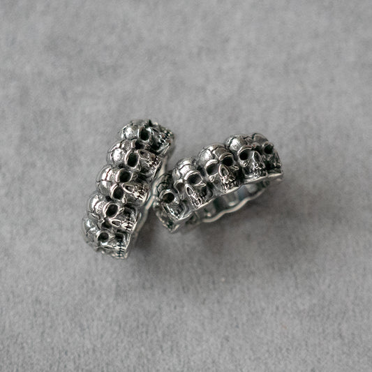 Skull Wrap Band Ring 316L Stainless Steel