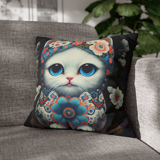 Matryoshka Cat Throw Pillow Cover (4)
