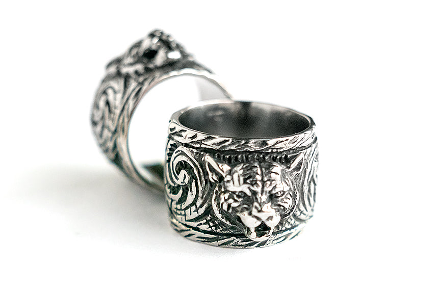 獵豹 美洲虎 部落圖騰 戒指