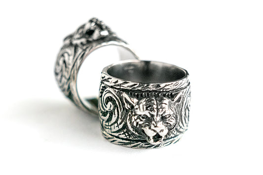 獵豹 美洲虎 部落圖騰 戒指