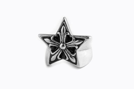 3D 克羅心風格 五角星戒指