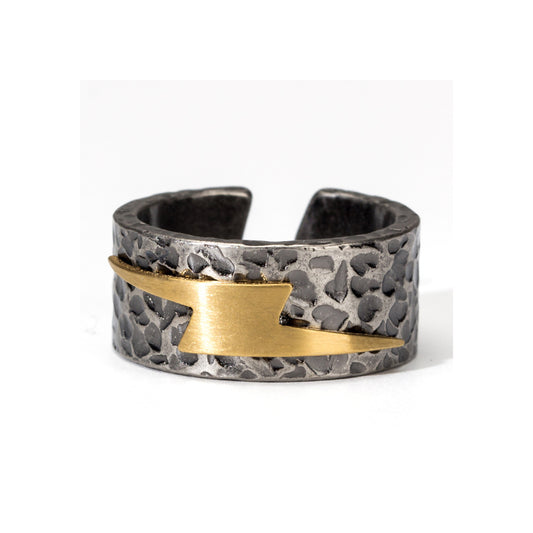 Thunderbolt Stainless Steel Ring