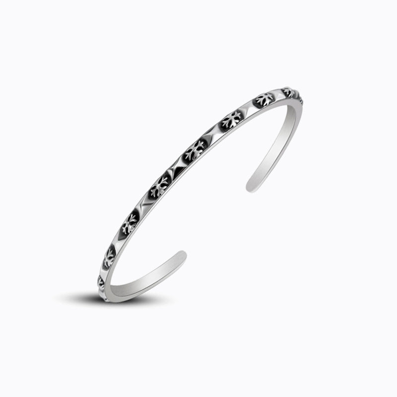 細款 十字花 手環 克羅心風格 B1010