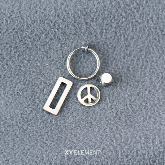 Minimalist 3 in 1 Hoop Huggie Earrings
