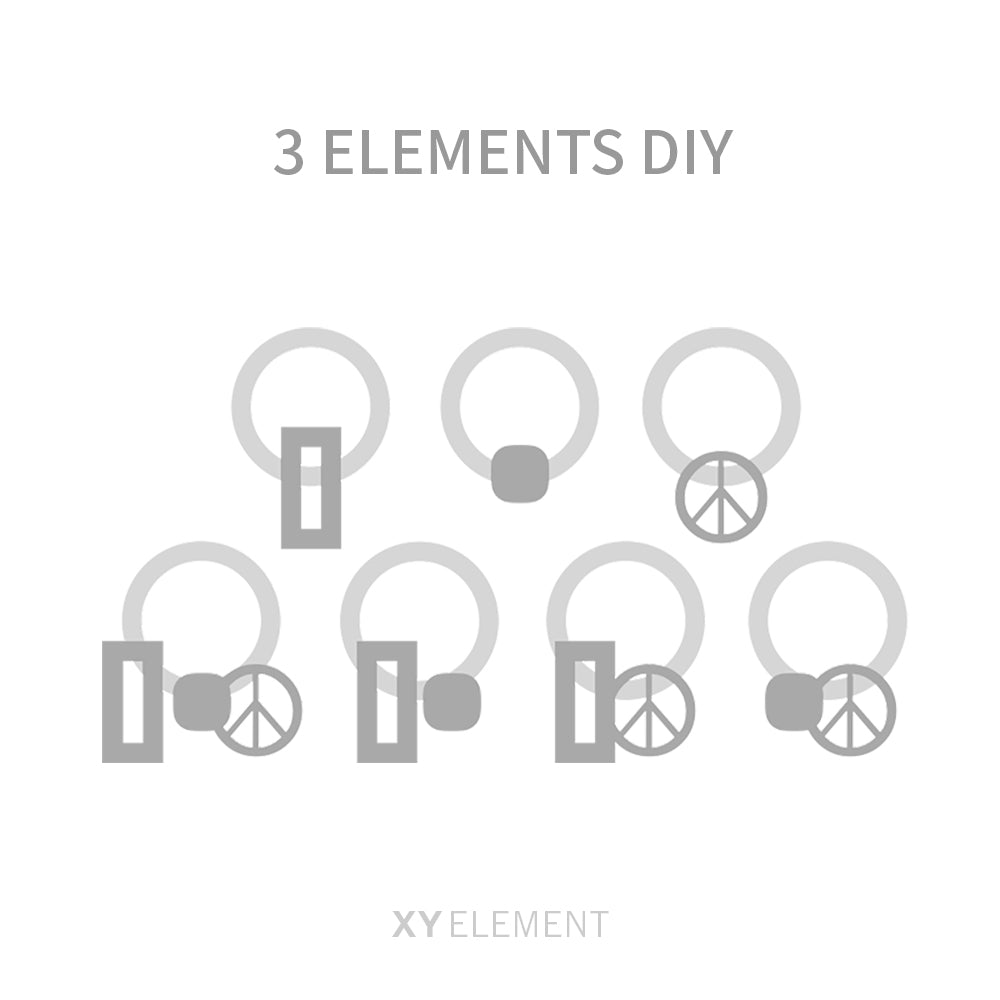 Minimalist 3 in 1 Hoop Huggie Earrings