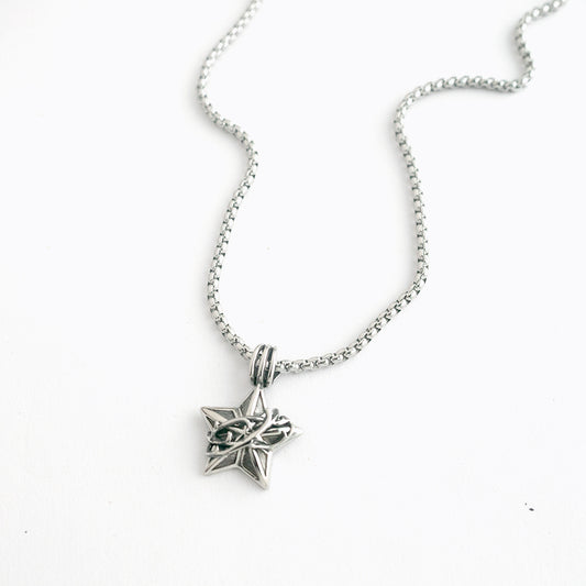永恆之藤 荊棘之星 星星吊飾項鍊 N1006 (L1)