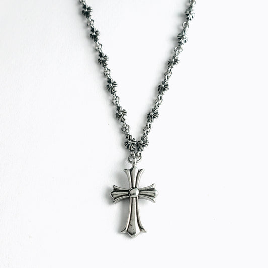 經典 克羅心風格 十字架串鍊 N1028