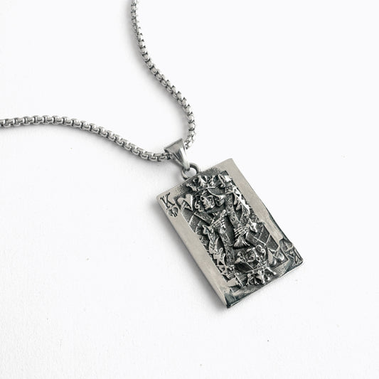 撲克牌 King of Broken Heart 吊飾項鍊 N1042