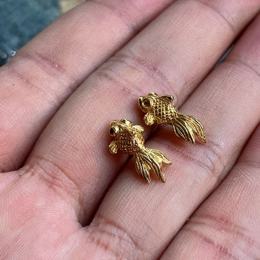 Cute Goldfish Stud Earring