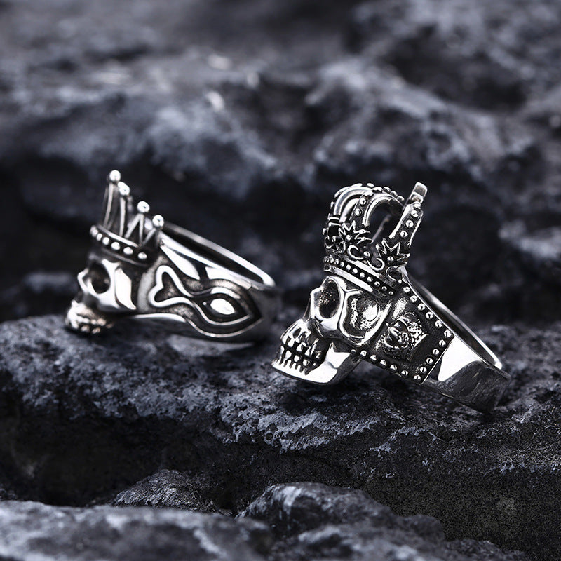 Skull Crown Ring | 925 Silver