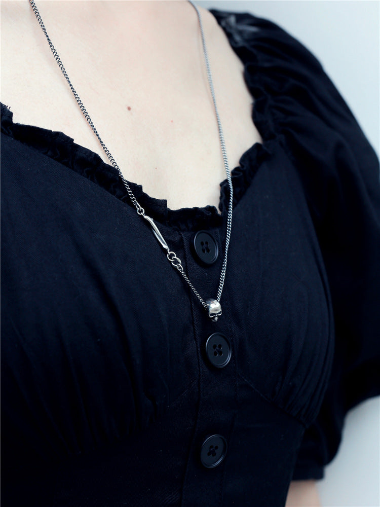 Mini Skull Necklace | 925 Silver