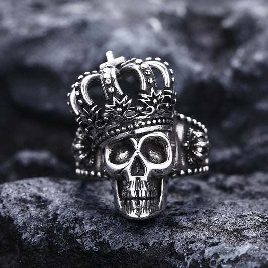 Skull Crown Ring | 925 Silver