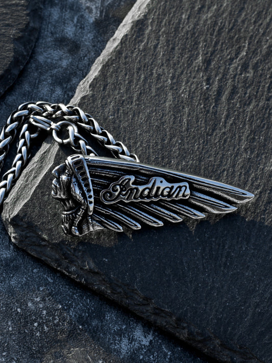 印第安酋長 Tribal Biker 吊飾項鍊 N1090