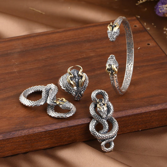 Norse Mythology Jörmungandr Serpent Pendant Vikings Jewelry