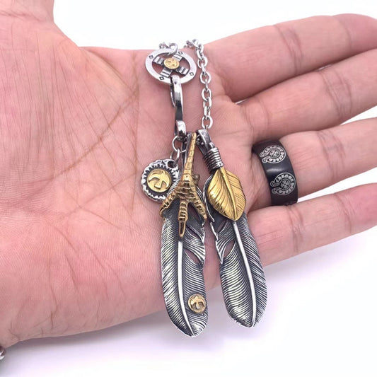 Goro's 印第安風格 羽毛套鍊 N1136