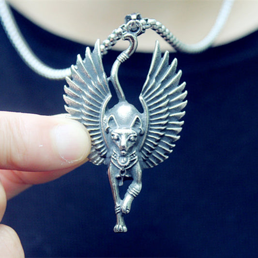 Ancient Egyptian Bastet Wiccan Amulet Egypt Cat Goddess Necklace
