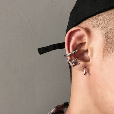 極簡 冷淡風 設計感 耳夾 無耳洞耳飾 E4028