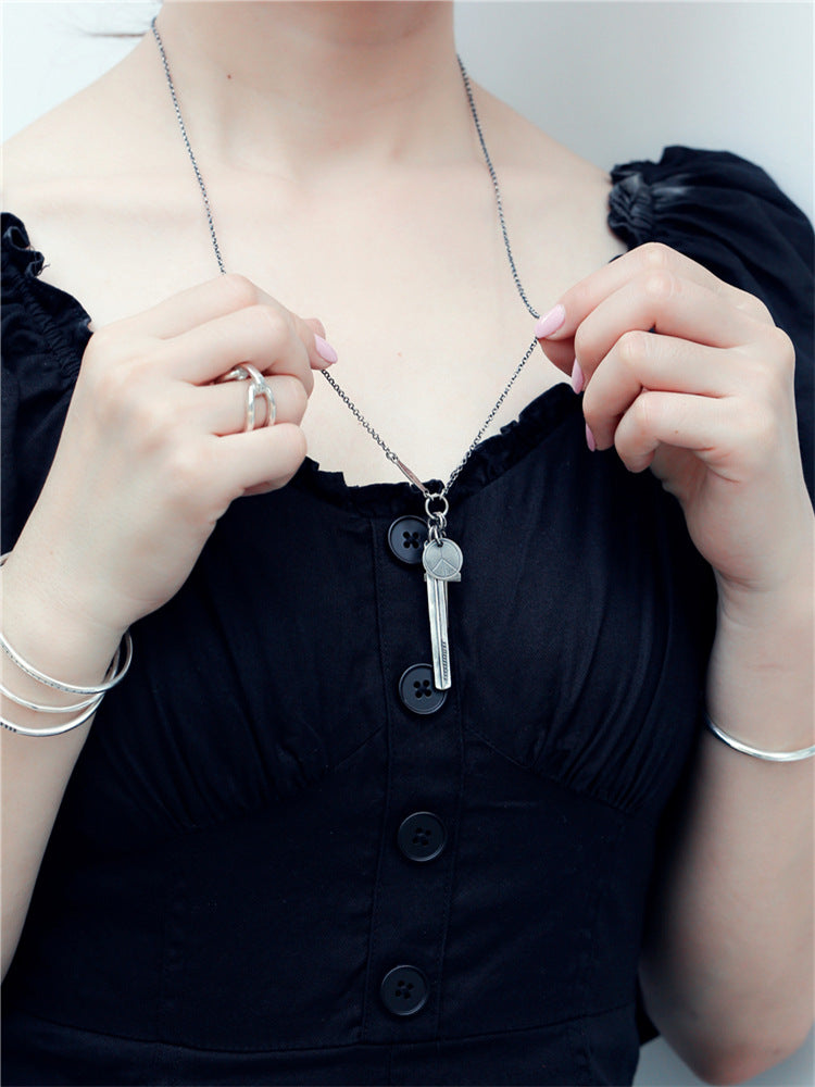 Cross Peace Charms Necklace | 925 Silver