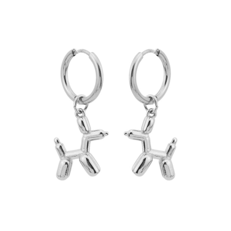 氣球小狗 耳釘耳飾 E4044 (L1)