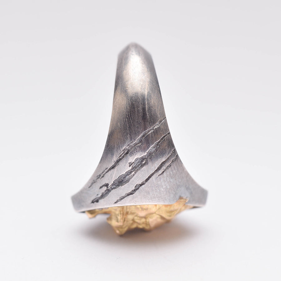 3D Wild Wolf Silver 18K Gold Ring Animal Jewelry