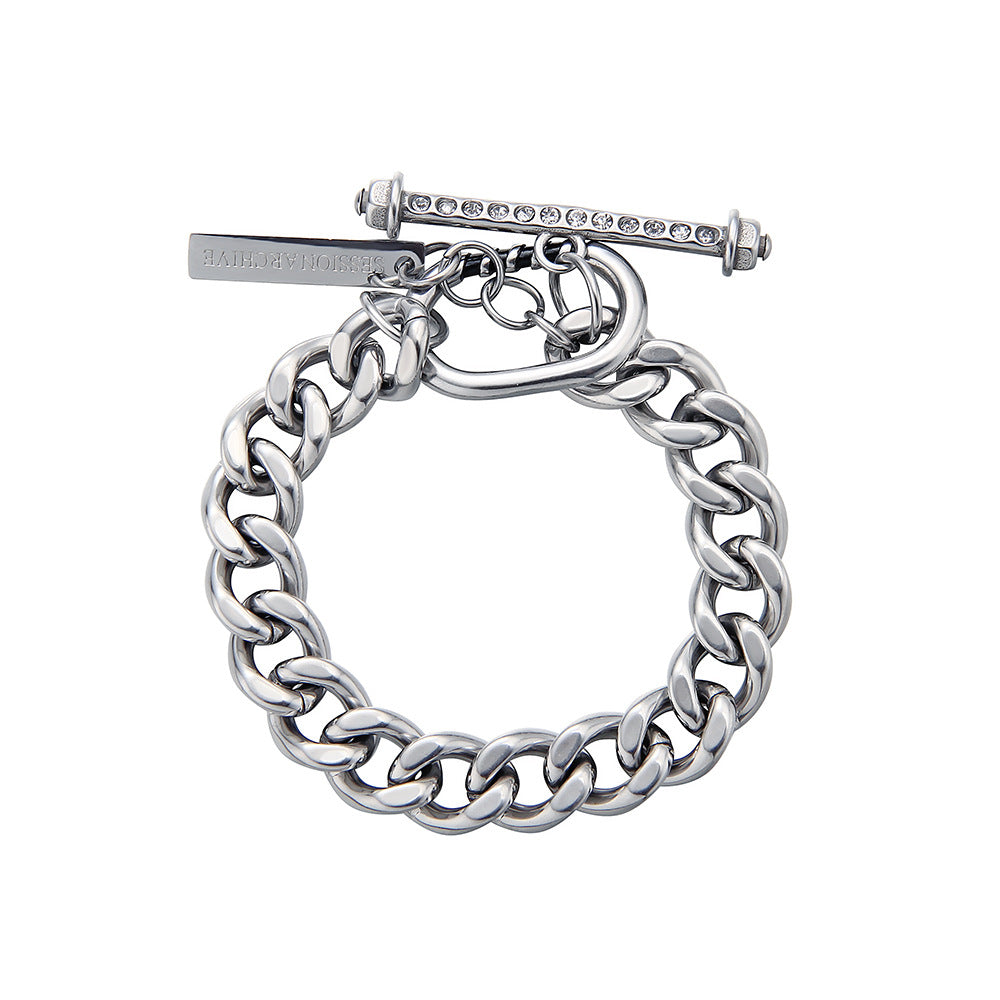 奧地利水鑽OT扣 古巴鍊 手鍊 B3025