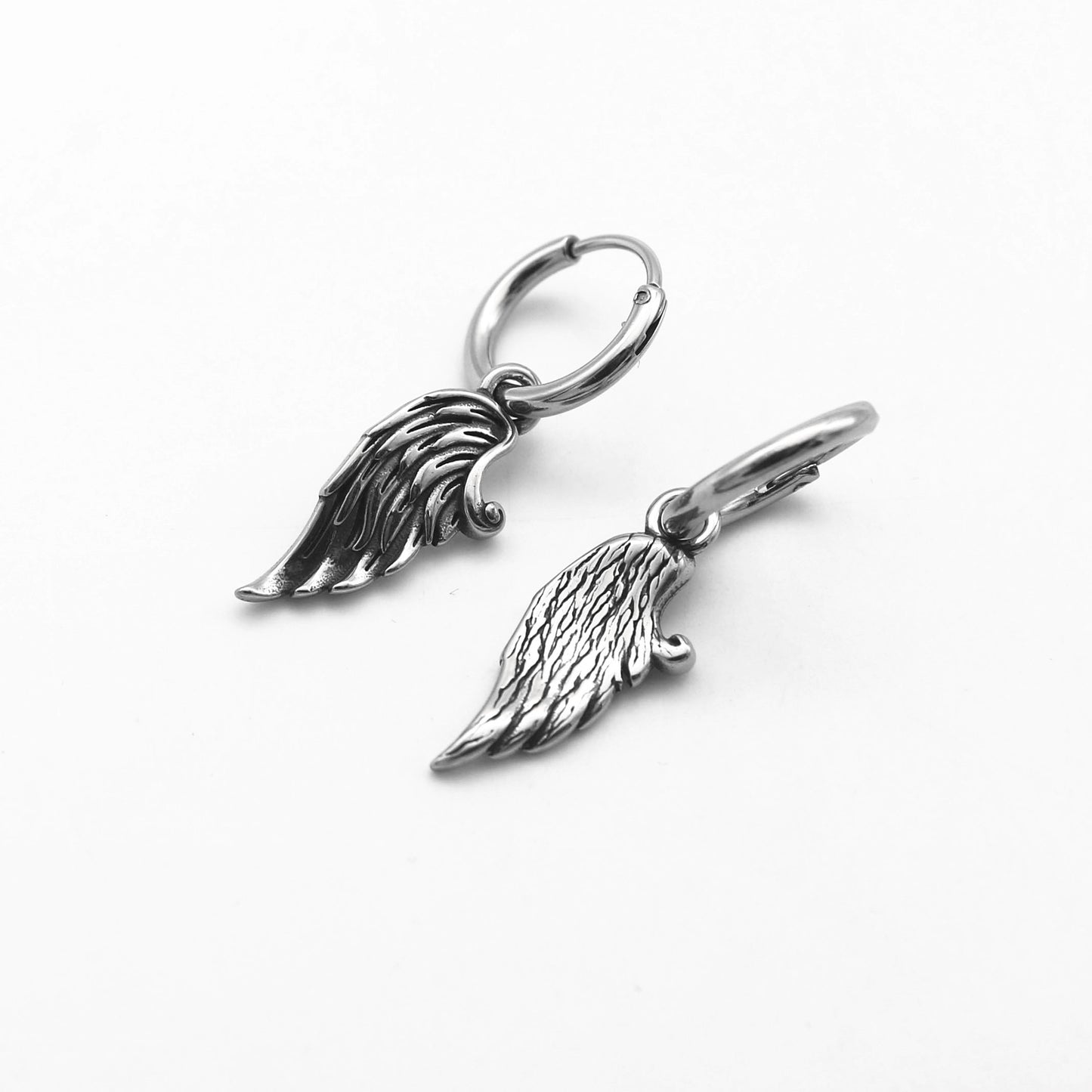 Angel Wings Huggie Earrings