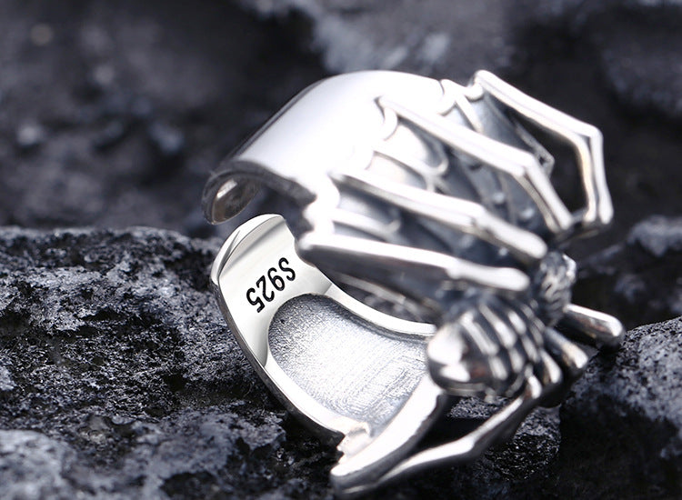 Silver Spider Ring