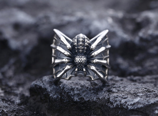 Silver Spider Ring