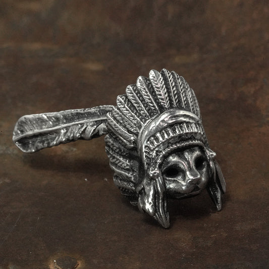 Indian Cat Silver Stud Earring