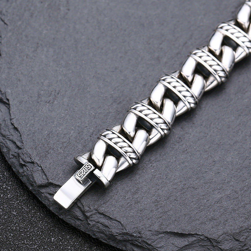 11mm Link Chain S925 Bracelet
