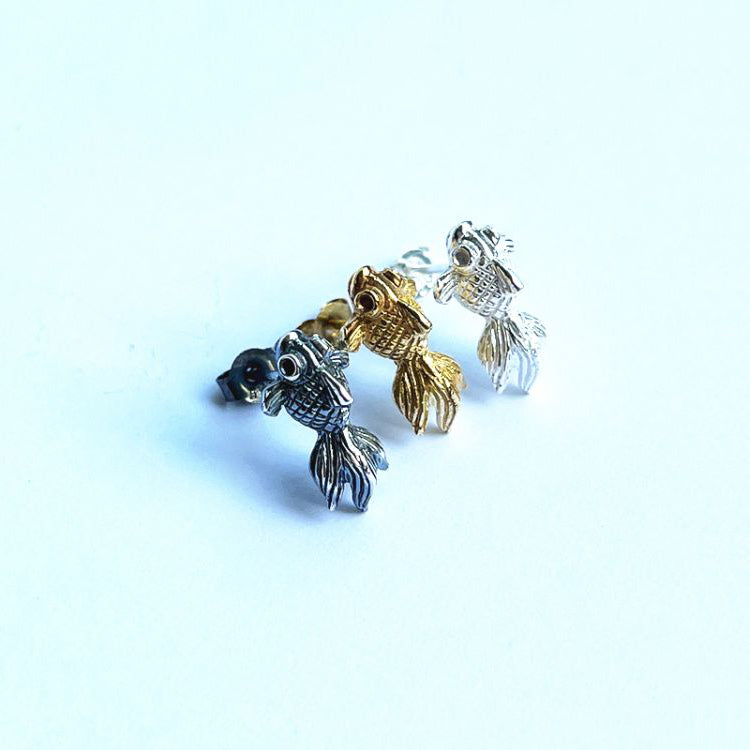 Cute Goldfish Stud Earring
