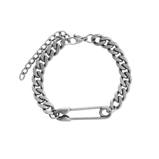 別針古巴鍊條手鍊 B3031 (L1)