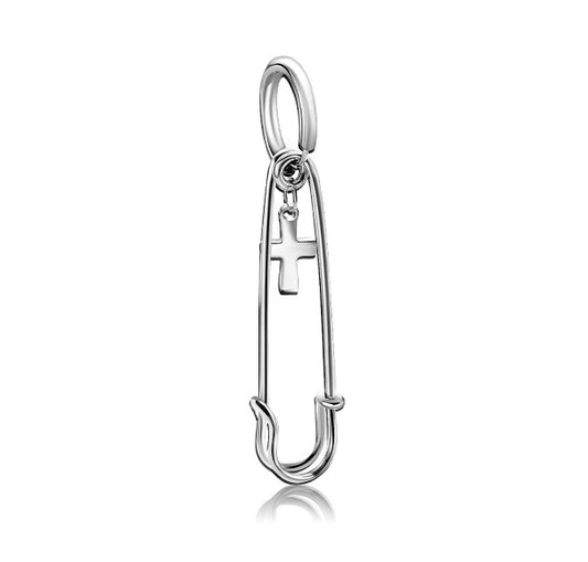 個性別針小十字 搖滾風格 耳飾 E4024