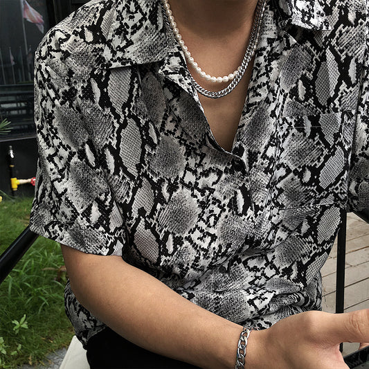 2 in 1 Layered Pearl Cuban Chain Necklace Street Fashion KPOP TikTok Style