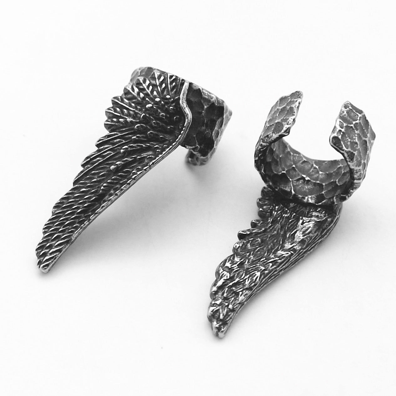 天使之翼 翅膀耳扣 無耳洞耳飾 E4032