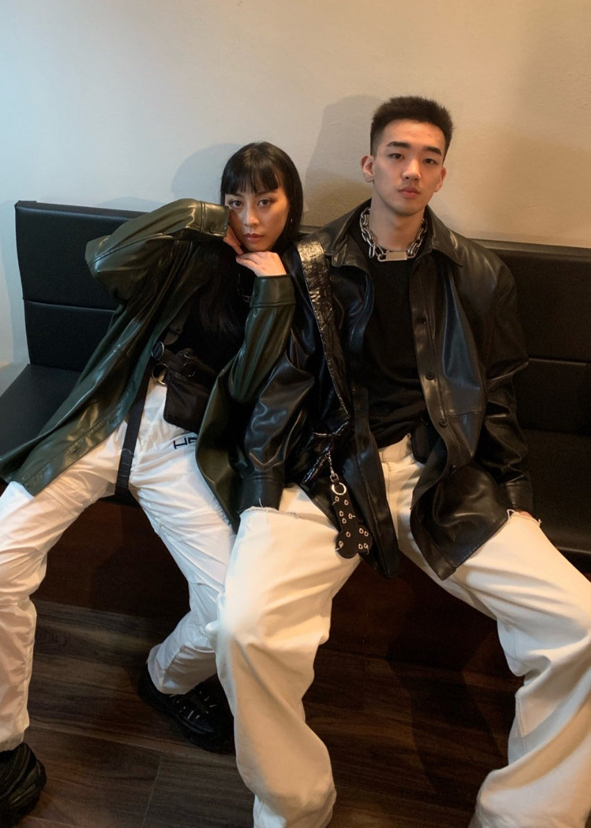 超霸氣 Rick Owens 風格 雙圈鎖扣 造型項鍊 N1120 (L2)