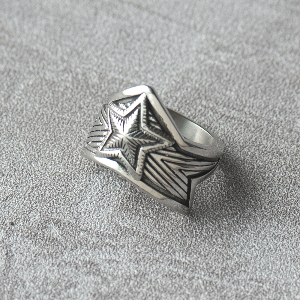 C★S風格 星星盾牌戒指 R2016