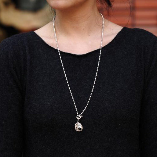 Phoenix Feather Gemstone Charm Pendant