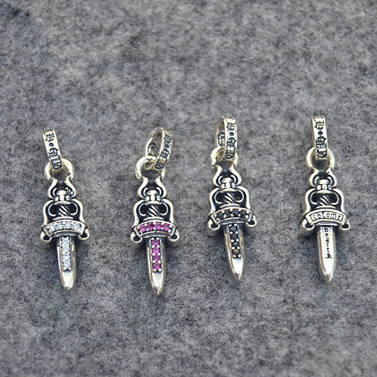 Mini Dagger Charm with Cubic Zirconia (Vendors)