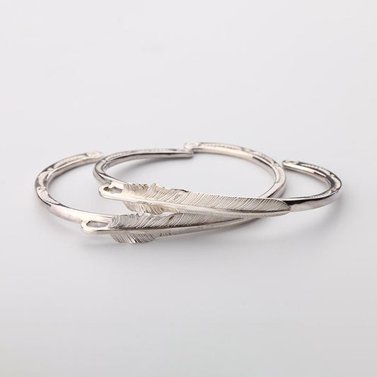 Red-tailed Hawk Feather Cuff Bracelet