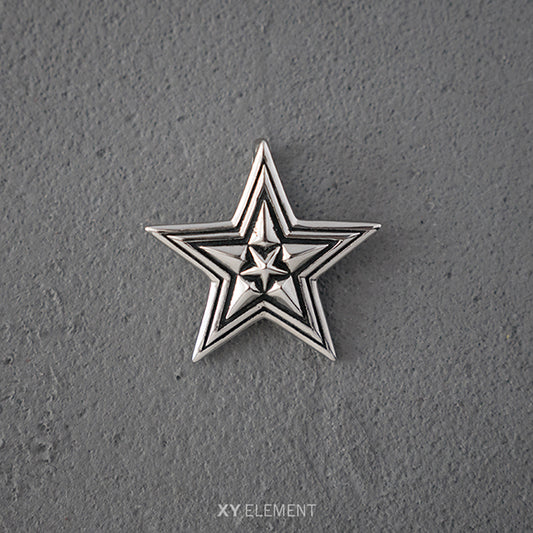 Starburst Stainless Steel Pendant Necklace