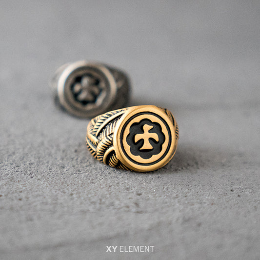 Thunderbird Stainless Steel Signet Ring