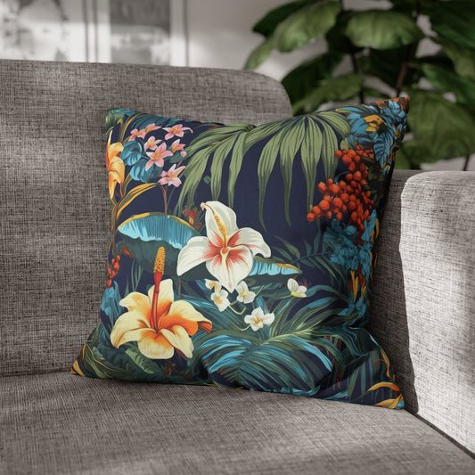 Double Sided Tropical Paradise Pillow Cover (2)
