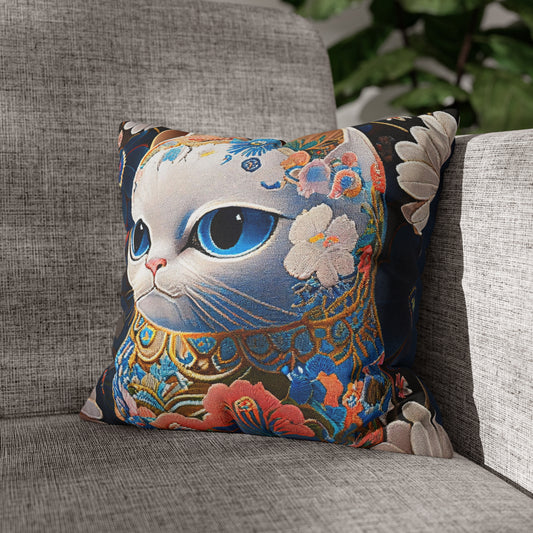 Matryoshka Cat Throw Pillow Cover (2)